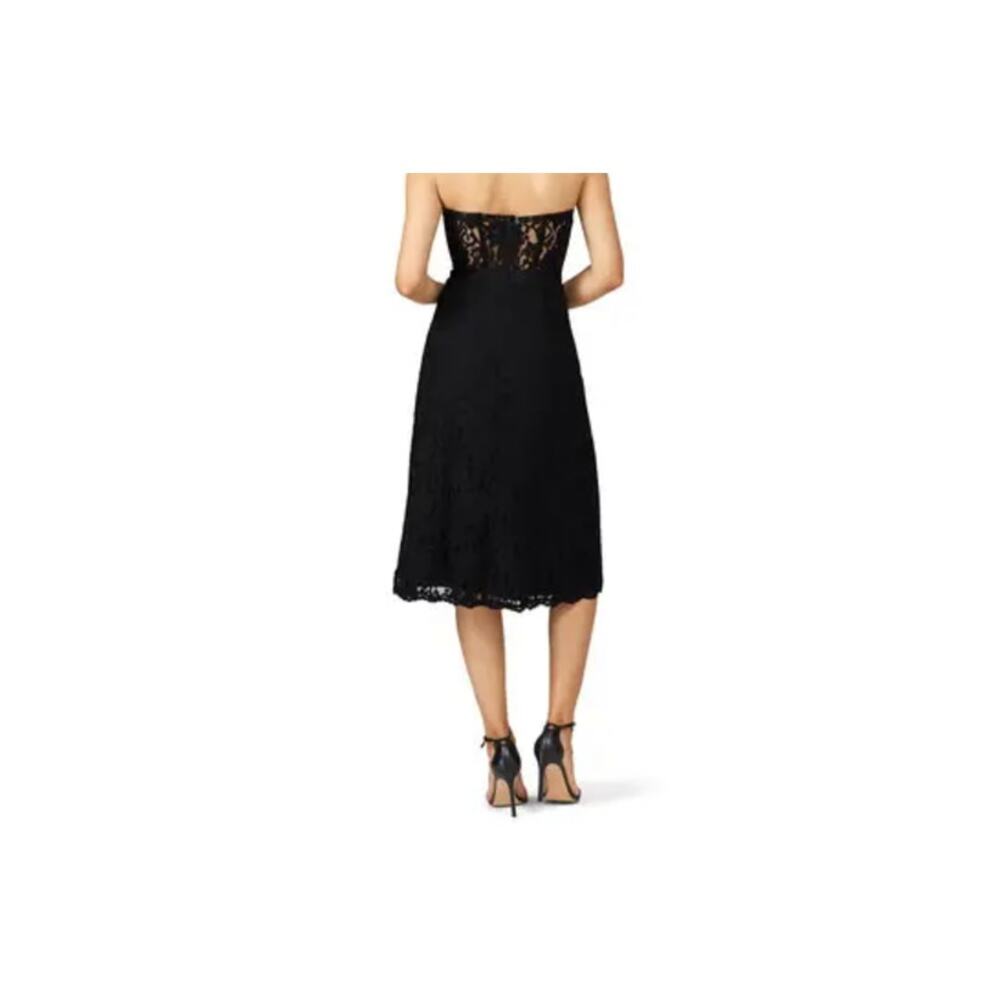 Fame‎ & Partners Black Lace Mariposa Dress Knee Length Size 2 - Picture 9 of 12